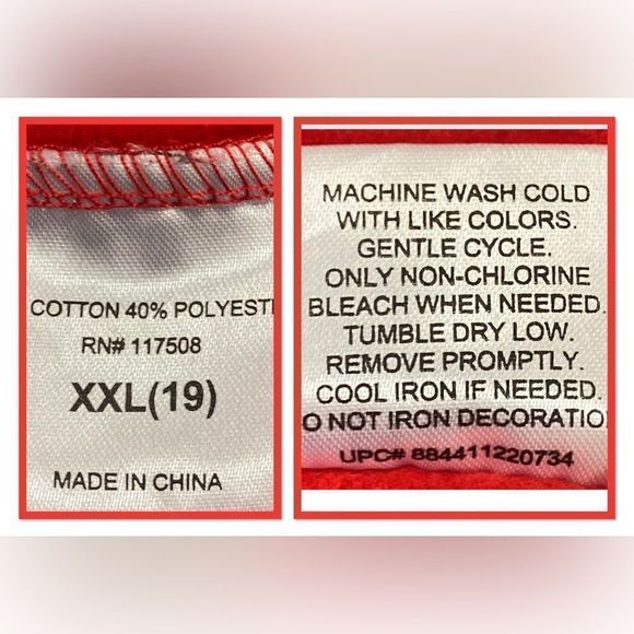 Wound Up Size XXL Red “Instead o Presents,” Sweatshirt - Picture 9 of 9